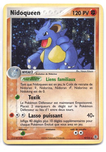 Carte pokémon nidoqueen 112 - pokémon,