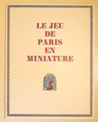 Jeu paris miniature - paris,