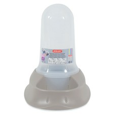 Distributeur mixte 2 litres eau ou croquettes taupe antidérapant pour chien