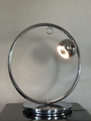 Lampe chromée space age - lampe,