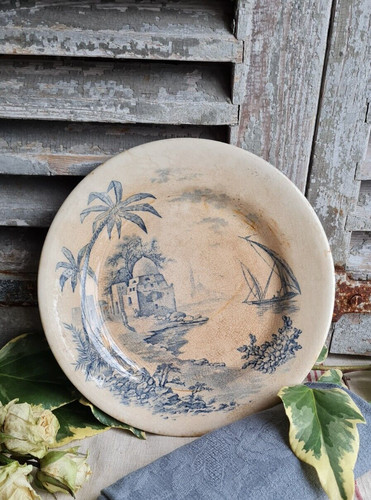 Rare ancienne assiette plate - assiette,