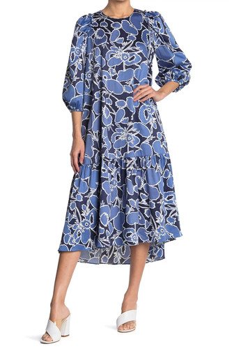 Melloday floral ruffle hem - ruffle,