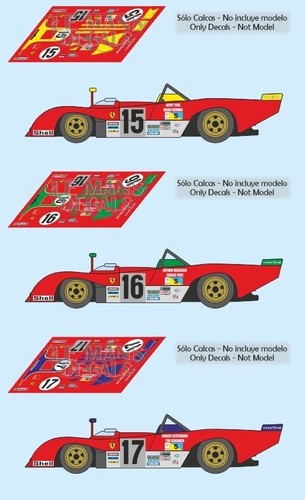 Autocollants ferrari 312 - ferrari,