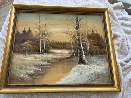 Huile sur toile yves - huile,