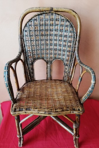 Fauteuil enfant rotin - fauteuil,