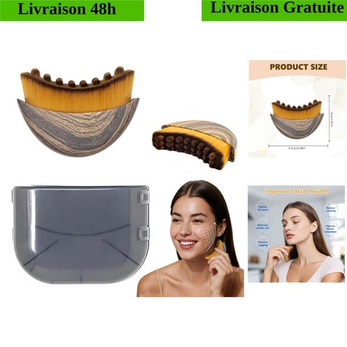 Brosse contour visage - du,