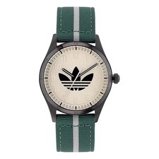 Montre ADIDAS Homme CODE FOUR Tissu Vert / Beige