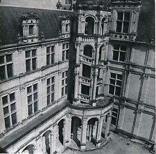 CHAMBORD c. 1955 - outdoor helical staircase Château Loir et Cher - Div 10701