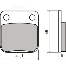 Paire Plaquette de Frein