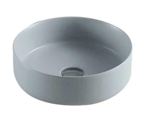 Matte cement grey round 360mm - grey,