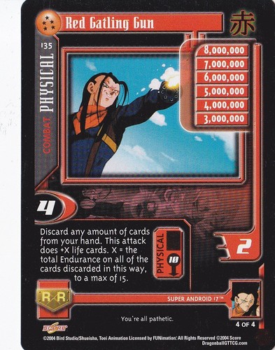 Red gatling gun ccg tcg - red,
