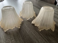 3 TULIPE GLOBE EN VERRE