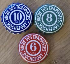 3 capsules Trappist beer from ROCHEFORT Belgium 