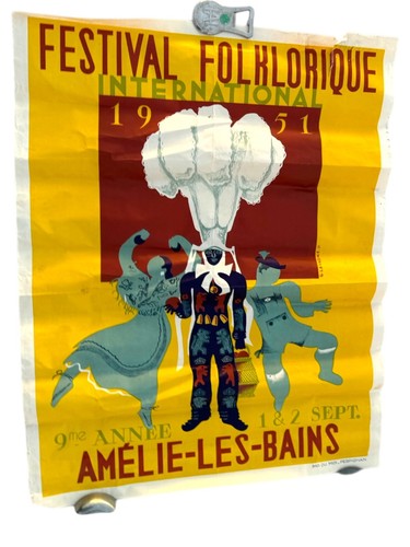Affiche ancienne festival - affiche,