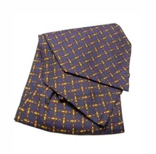 Superbe Ascot Bleu Homme Soie