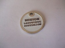 METAL TROLLEY CART TOKEN REGION LANGUEDOC ROUSSILLON