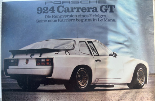 Porsche factory poster - factory, 924gt