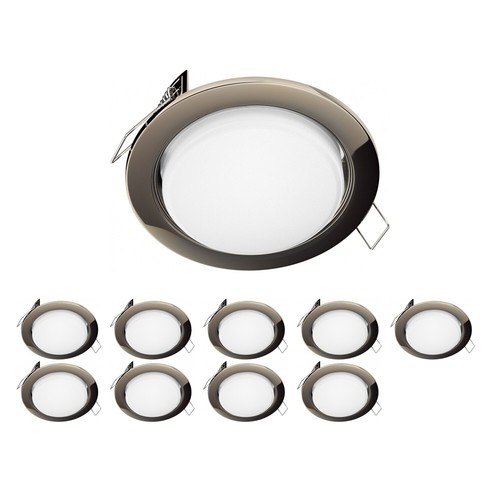 10x plafonnier encastré zobe - encastré,