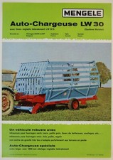 prospectus brochure MENGELE self-loading LW 30 tractor tractor tractor