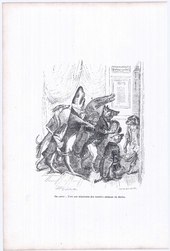 Animaux savants granville - granville, 1842