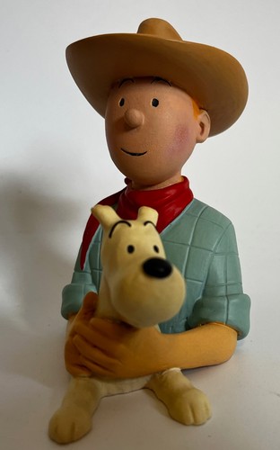 Herge buste tintin cowboy - tintin, et