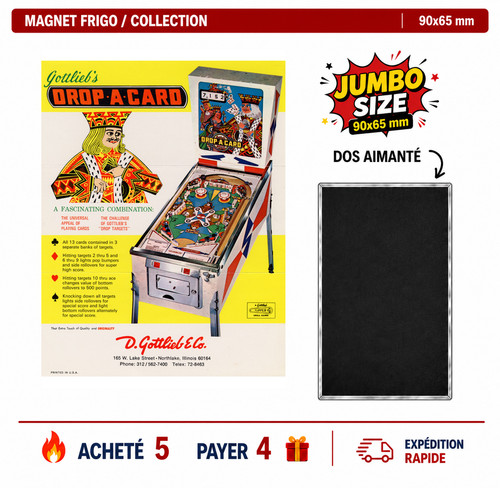 Magnet frigo drop card 90x65 - frigo, a