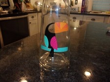 VINTAGE BOTTLE CARAFE - 11.5" - TOUCAN - MID-CENTURY MODERN - LOCKING LID