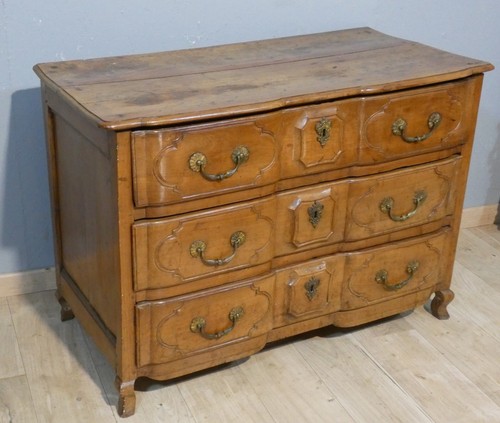 Commode arbalète merisier - commode,