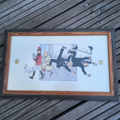 Cadre reproduction tintin - reproduction,
