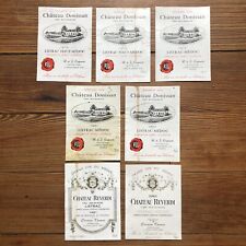 lot 7 Etiquettes Vins