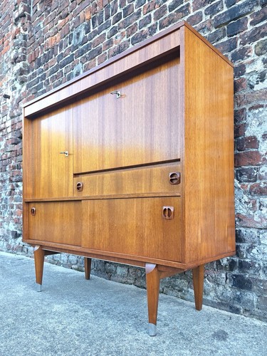Secrétaire vintage teck - vintage, en