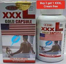 NEW XXXL GAIN 12+ POUCES 60 CAPSULES PÉNIS-AGRANDISSEUR CROISSANCE OR POUR HO...