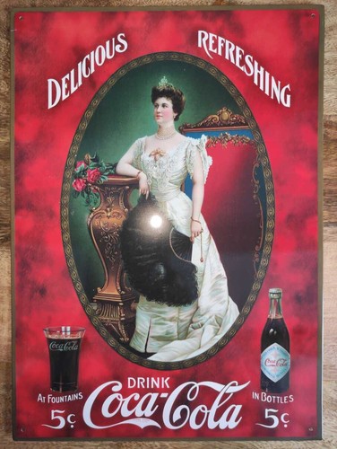 Plaque publicitaire coca cola - plaque,