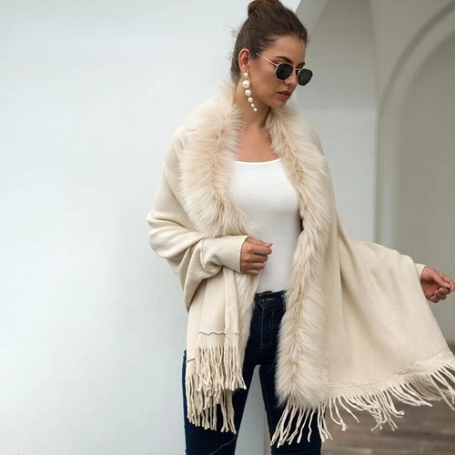 Femme fausse fourrure col - femme,