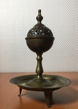 ANCIEN BRULE ENCENS  EN LAITON / MAGHREB/ XIXe siècle