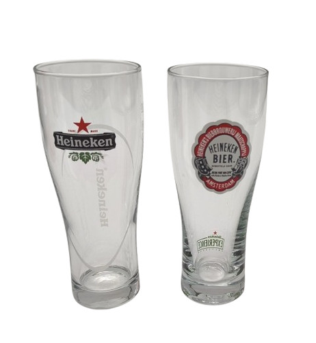 Lot 2 verres heineken - lot,