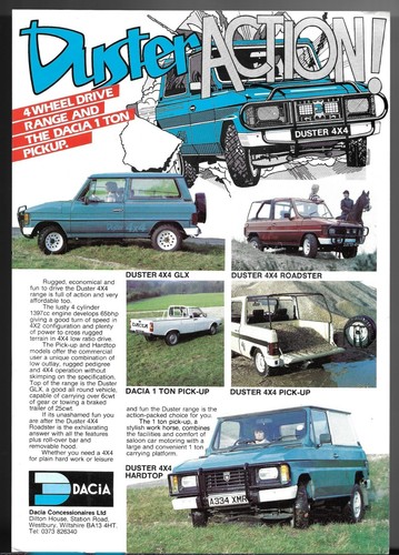Dacia duster ton pick up - ton, pick-up