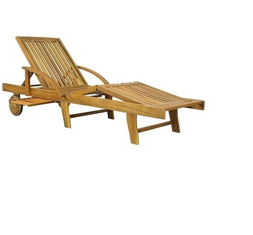 Chaise longue bois - bois, acacia