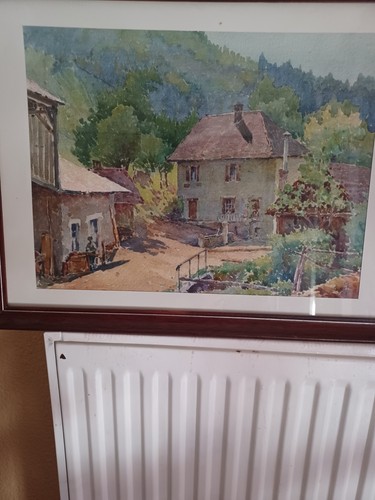 Aquarelle tableau paysage - tableau,