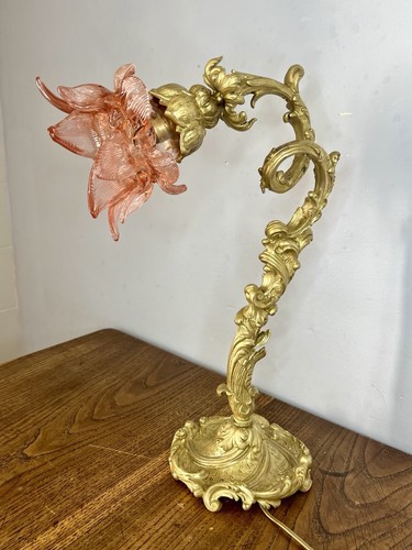 Lampe art nouveau bronze - lampe,