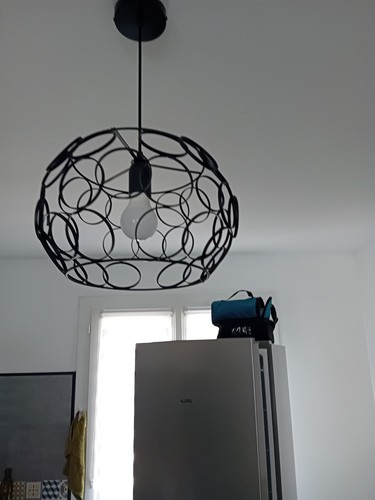 Vends lustre fer noir - ,