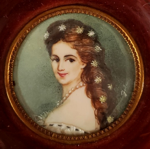 Ancienne peinture miniature - ancienne,
