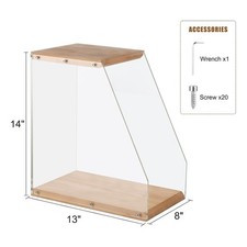 Porte disque vinyle esthétique en bois massif et acrylique haute densité