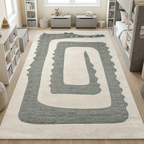 Tapis enfant crocodile design