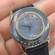 HONORA Pearl Ladies MOP Dial Floating Peacock Pearls Quartz Watch NEEDS BATTERY