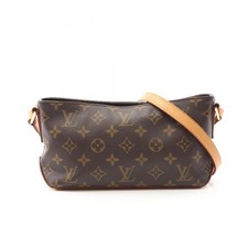 LOUIS VUITTON Trotteur Shoulder Bag M51240 Monogram canvas leather Brown Used LV