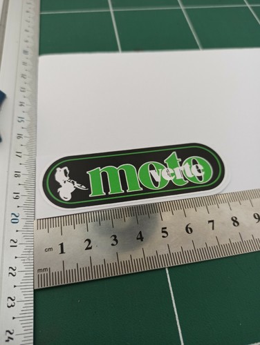 Autocollant moto verte - verte, cross