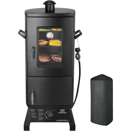 Outdoor propane smoker with - smoker,