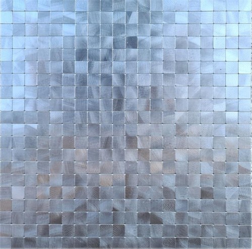 Mosaïque alu brossé gris - mosaïque,