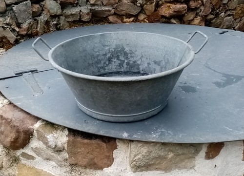 Ancienne bassine galvanisée - ancienne,